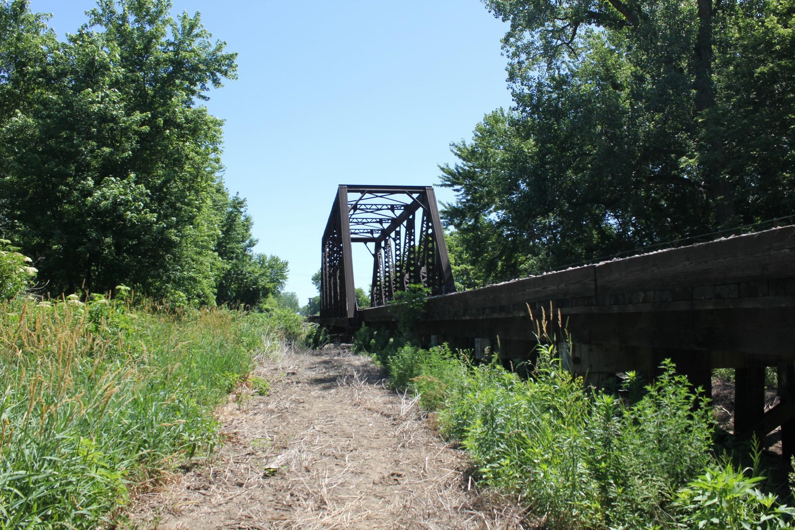 Looking north